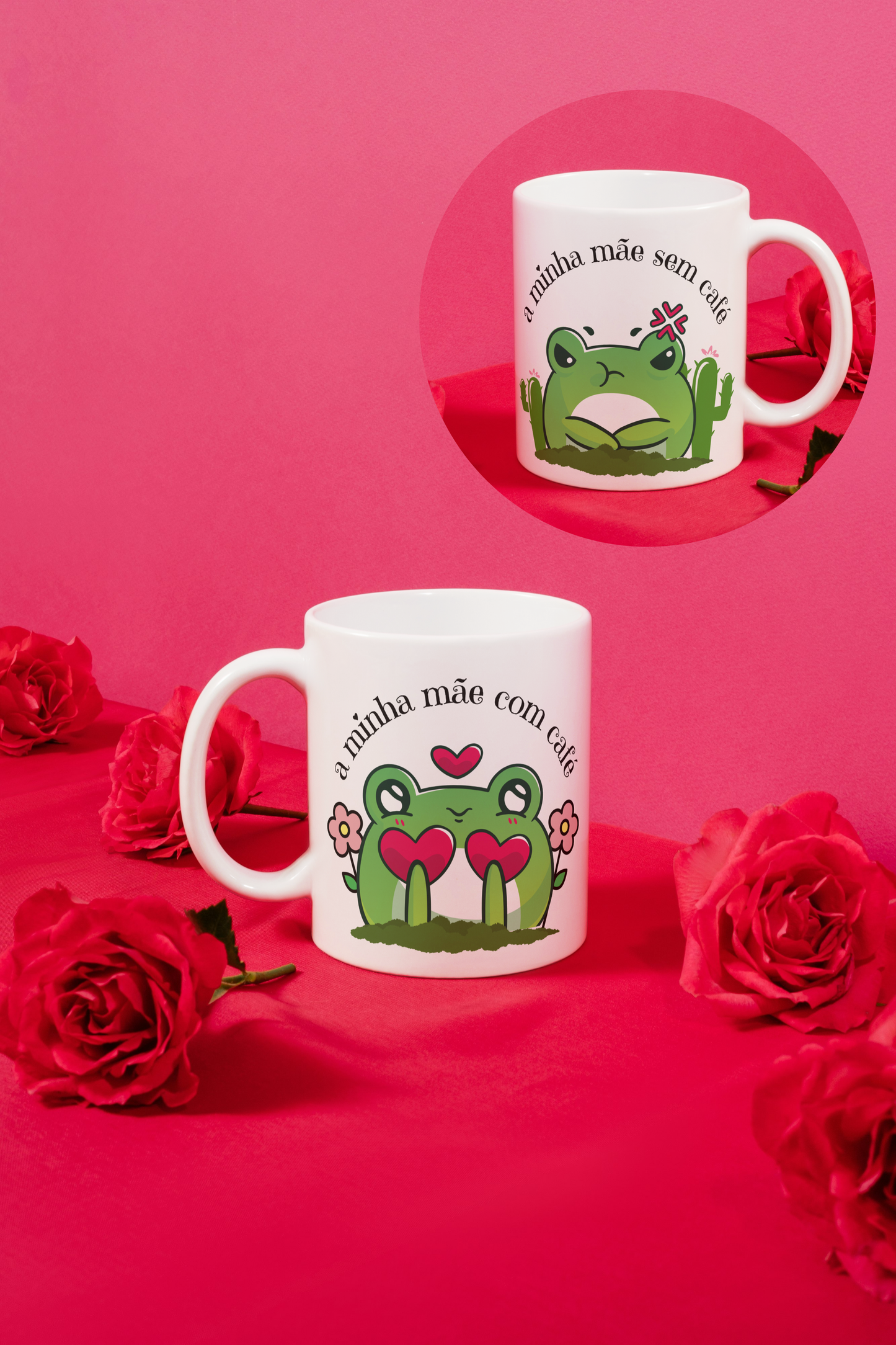 Caneca Personalizada - Mãe Com e Sem Café