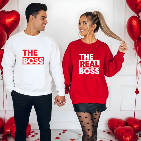Sweatshirt Personalizada - Casal The Boss