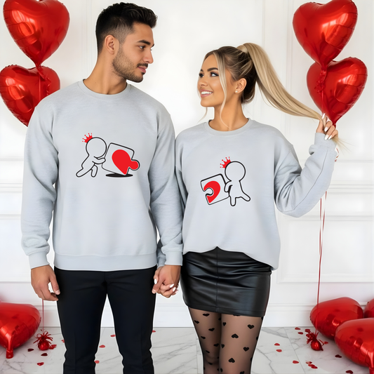 Sweatshirt Personalizada - Casal Puzzle