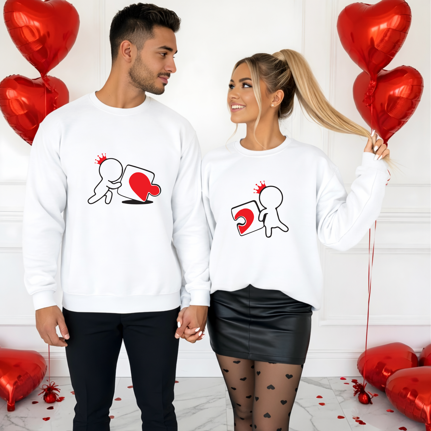 Sweatshirt Personalizada - Casal Puzzle