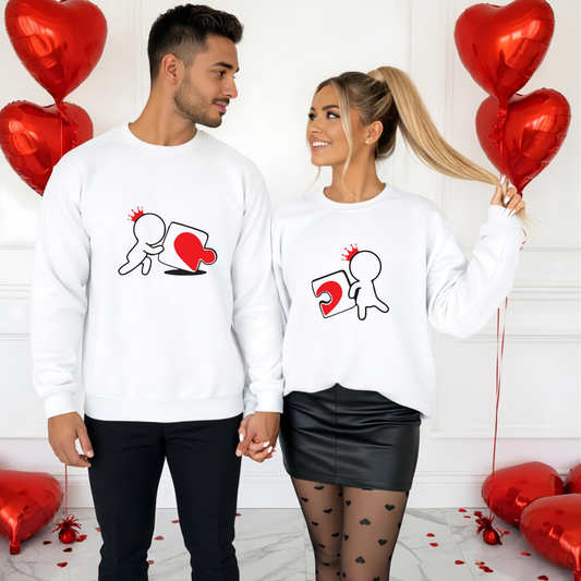 Sweatshirt Personalizada - Casal Puzzle