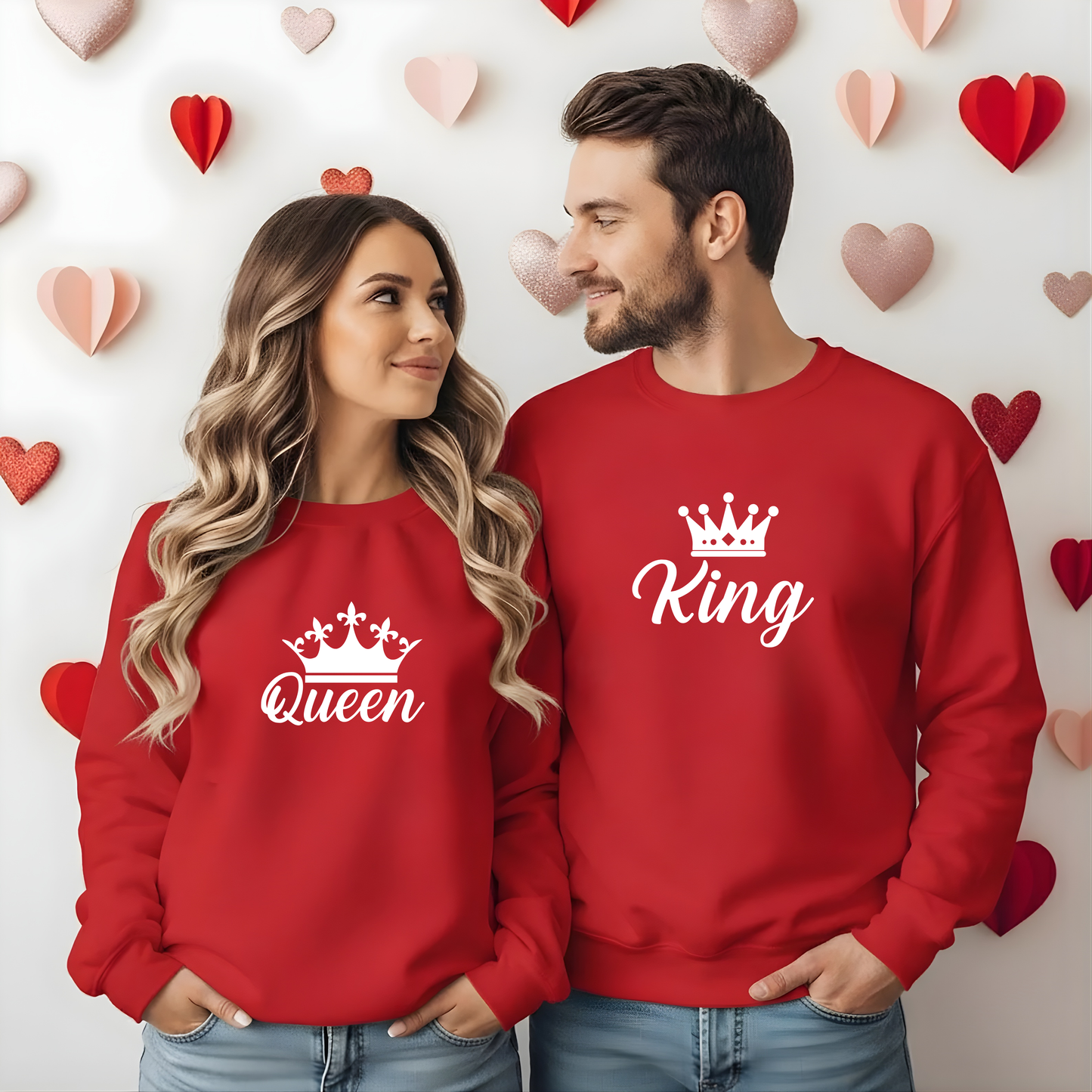 Sweatshirt Personalizada - Casal Queen & King