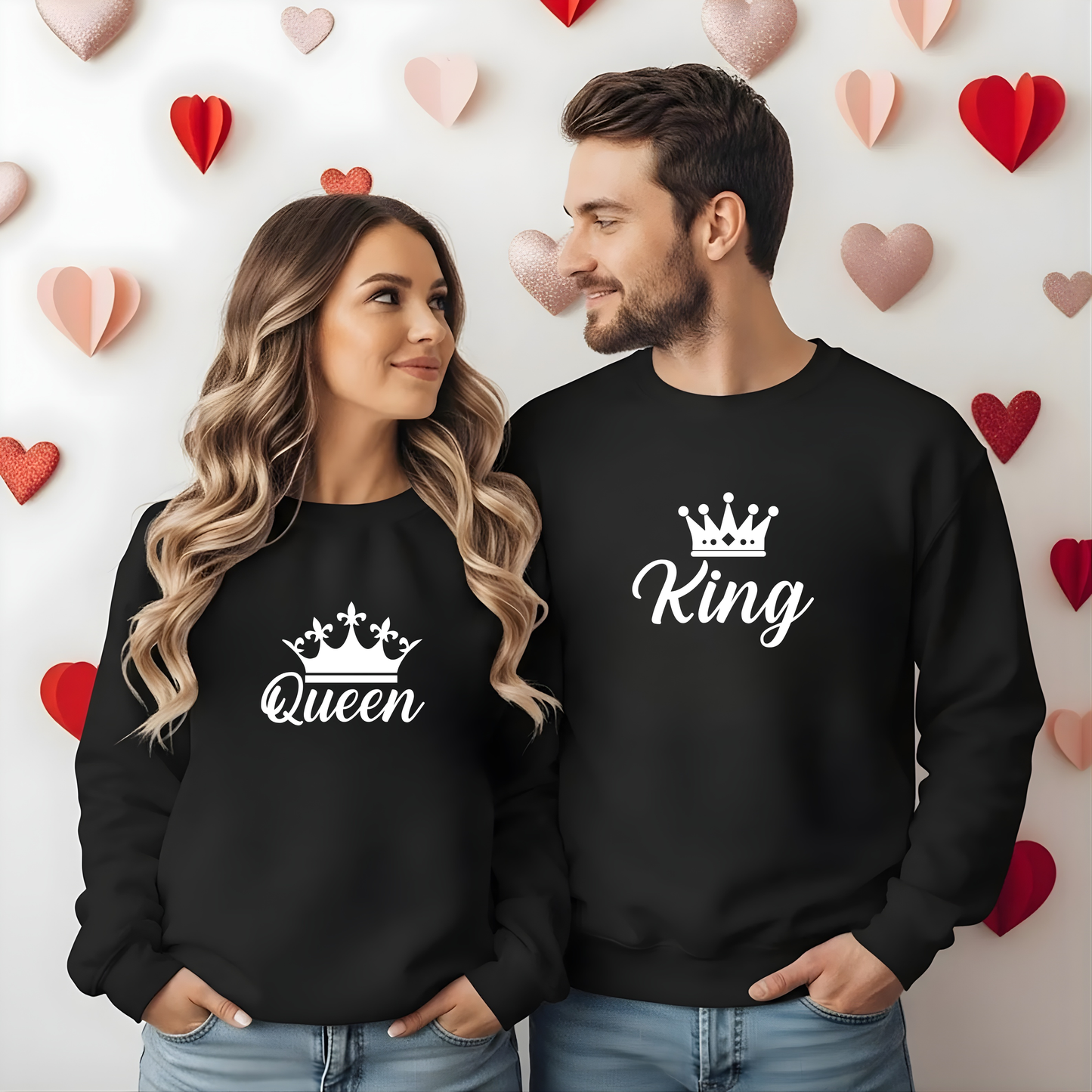 Sweatshirt Personalizada - Casal Queen & King