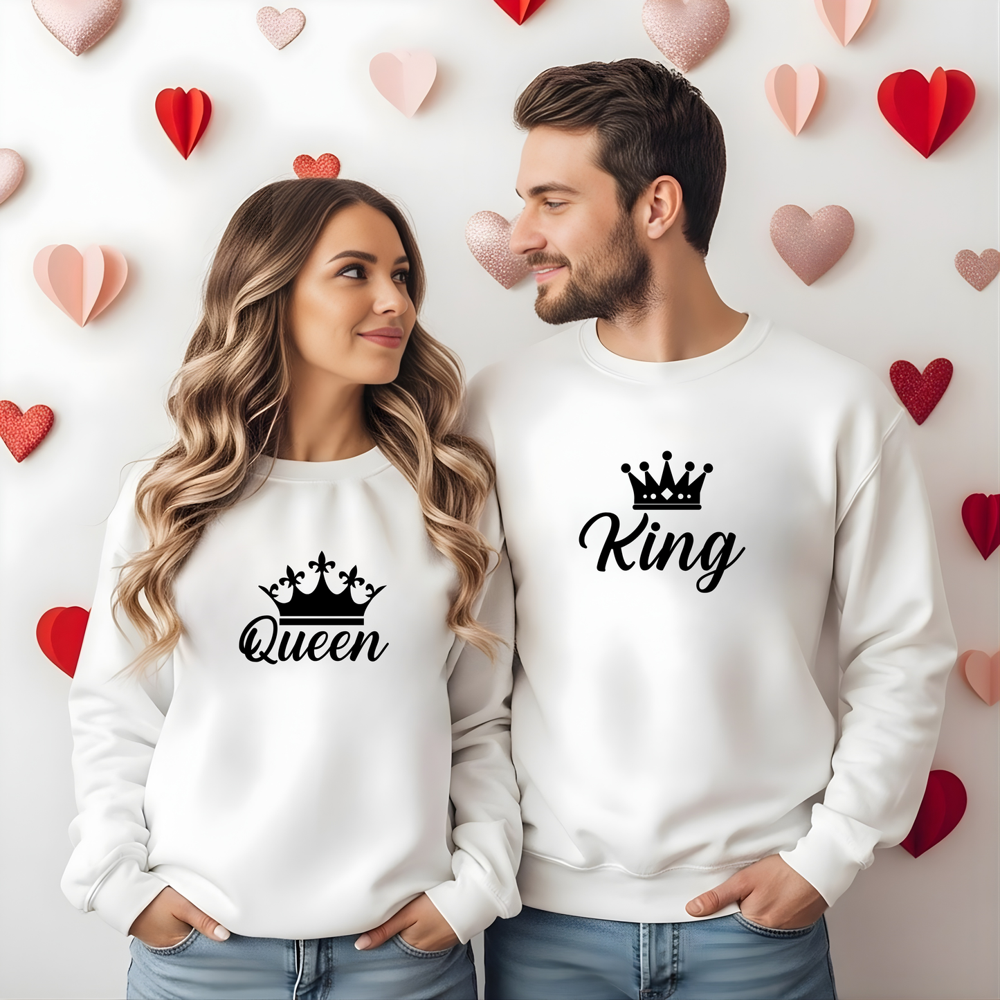 Sweatshirt Personalizada - Casal Queen & King