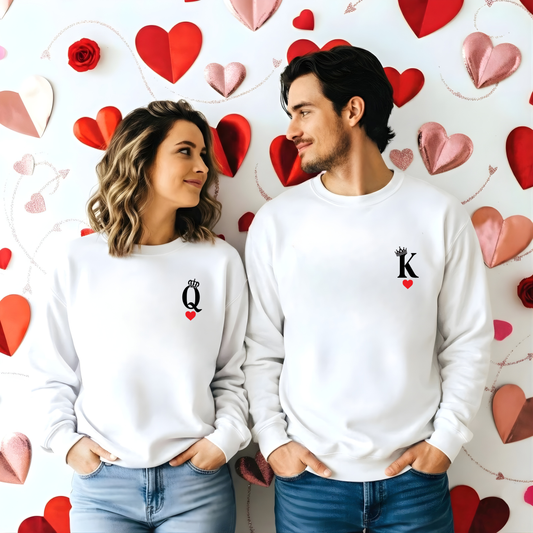 Sweatshirt Personalizada - Casal Q & K