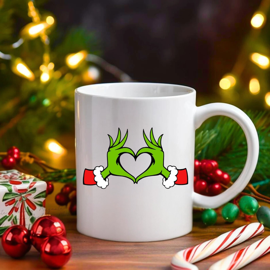 Caneca Personalizada - Team Grinch + Heart